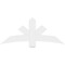 Ekena Millwork Alberta Architectural Grade PVC Gable Bracket, 60"W x 25"H x 2"D x 6"F, 10/12 Pitch GBP060X25X0206ALB00 - alternate 3